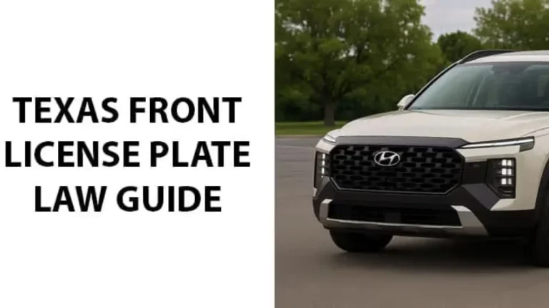 texas front license plate law